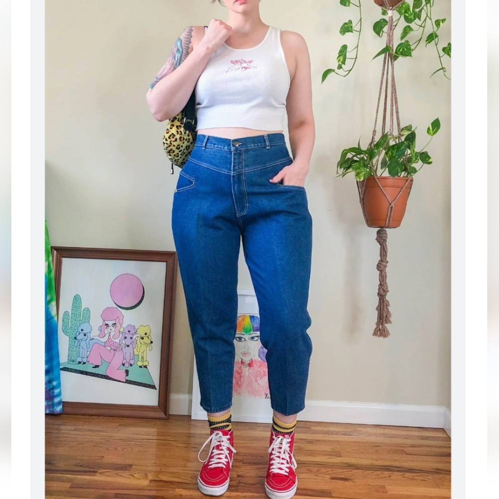 VINTAGE Gitano High-Rise Tapered Jeans, 32 short similar to size 12 petite